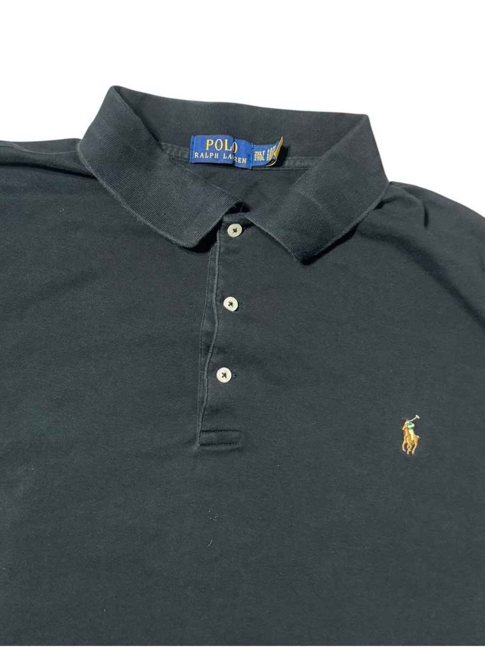 Polo Ralph Lauren Soft Cotton Polo Shirt Mens 2XLT Polo Black
